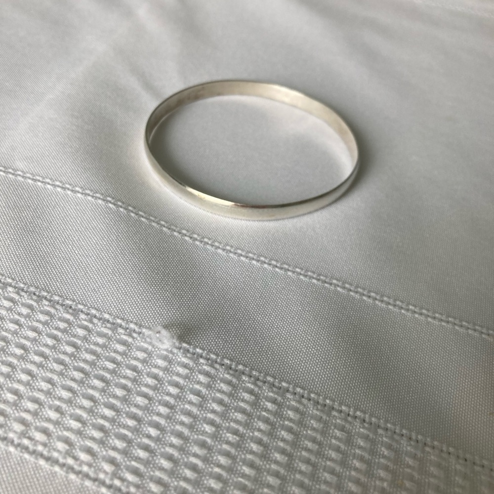 Sterling silver bangle bracelet